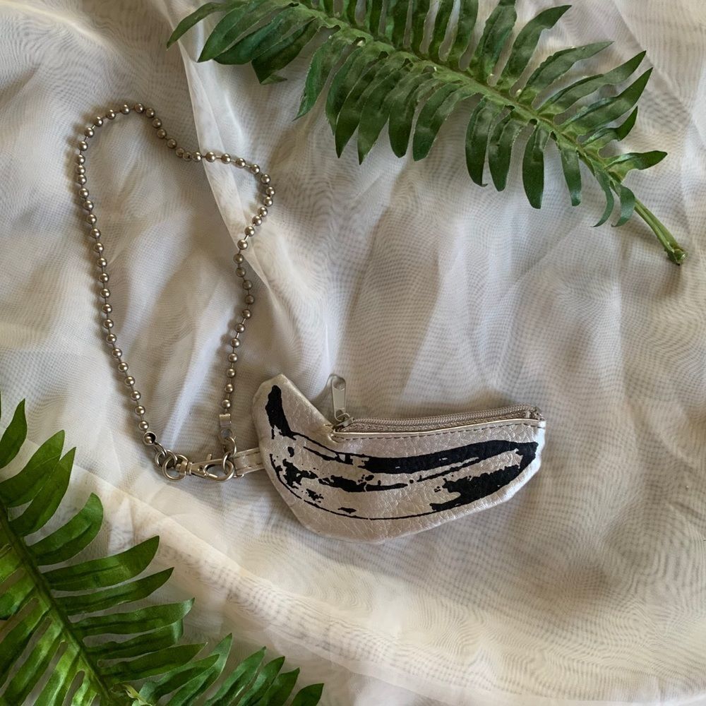 Banana Coin Purse with Chain